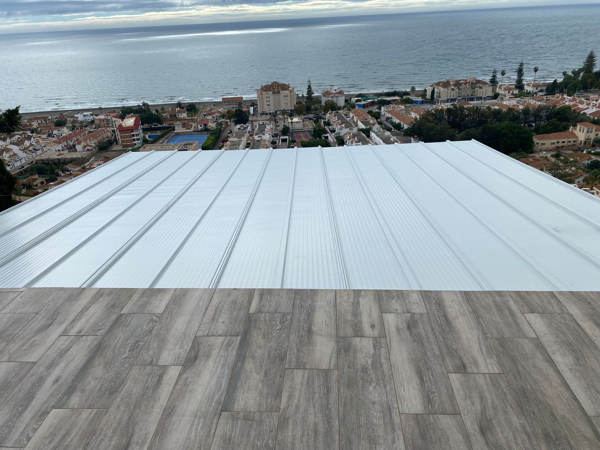 Instalación de techo fijo